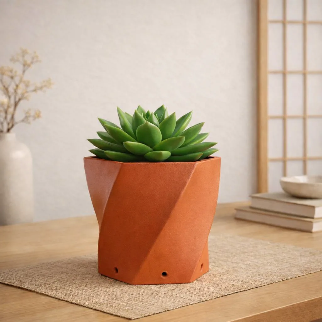 Bevel Faceted Planter