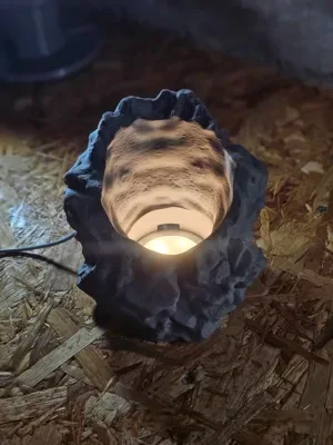 Glowing Lava Rock Lamp