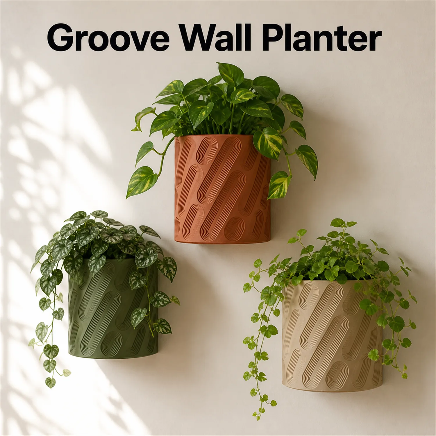 Groove Wall Planter