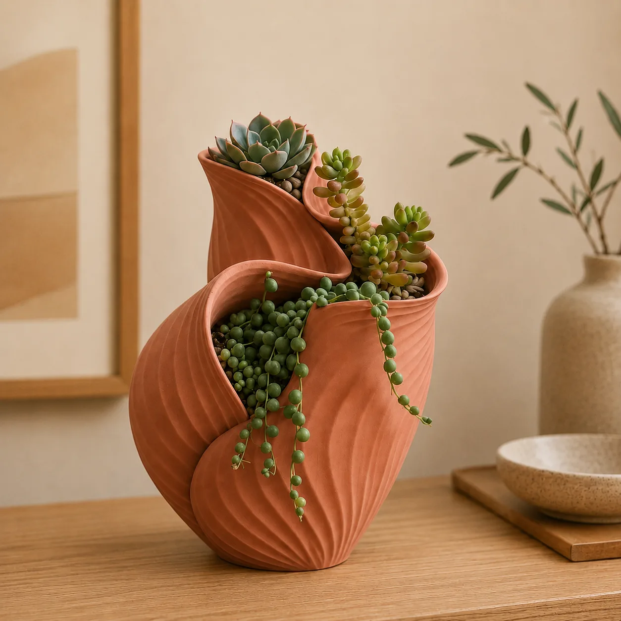 Heart Petal Succulent Planter