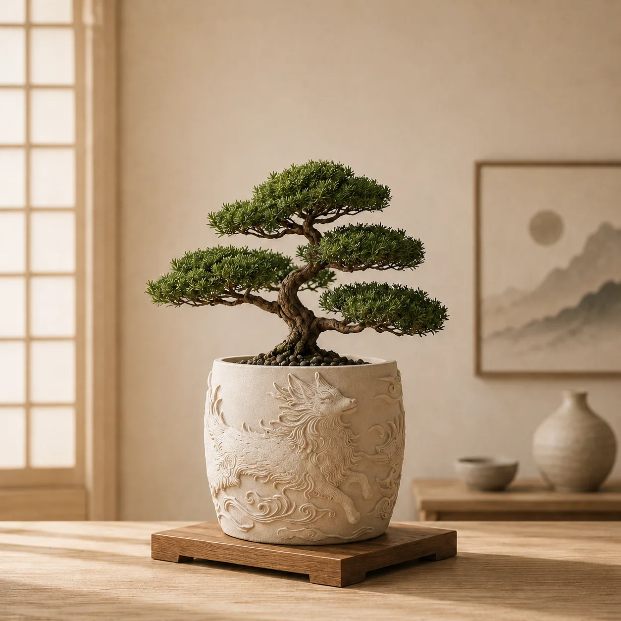 Kitsune Fox Planter