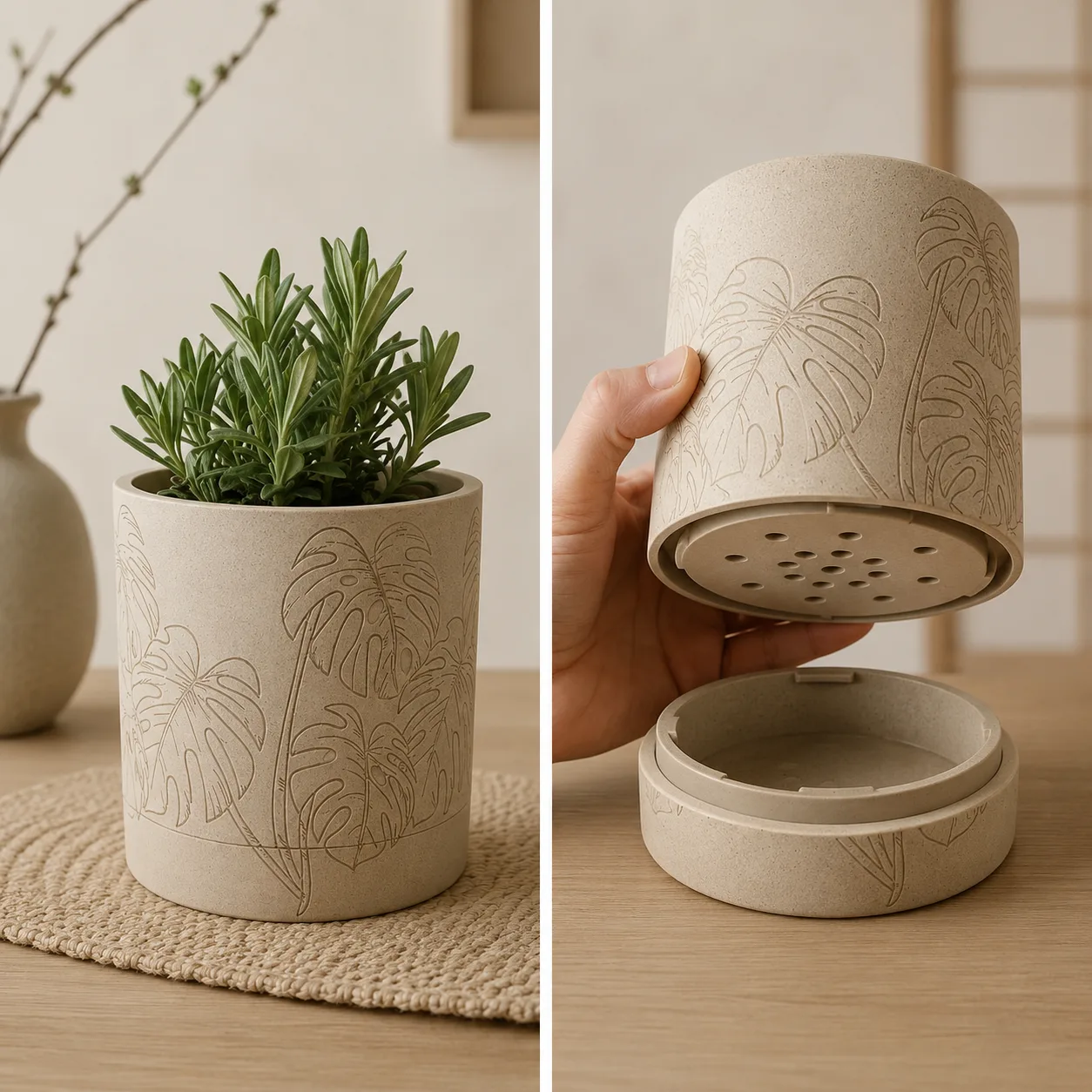 Monstera Leaf Planter