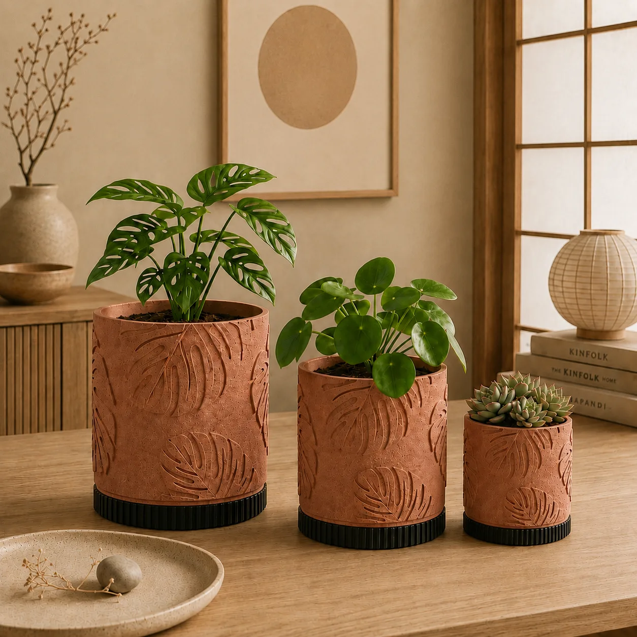 Monstera Planter Set