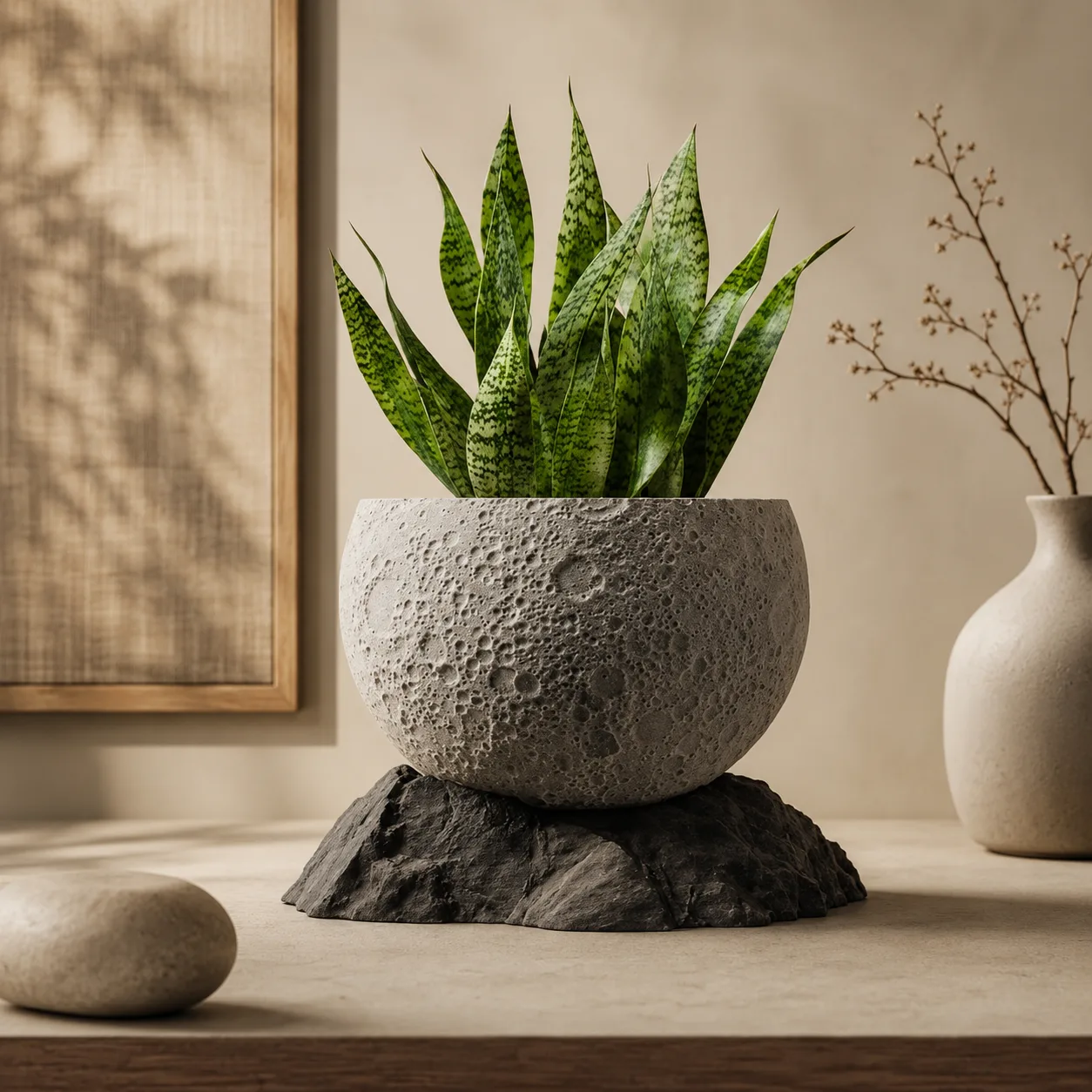 Moon Surface Planter