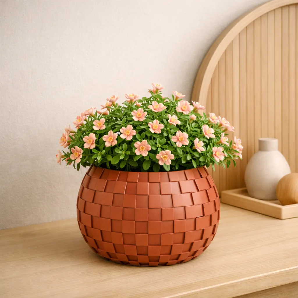 Twill Wicker Planter